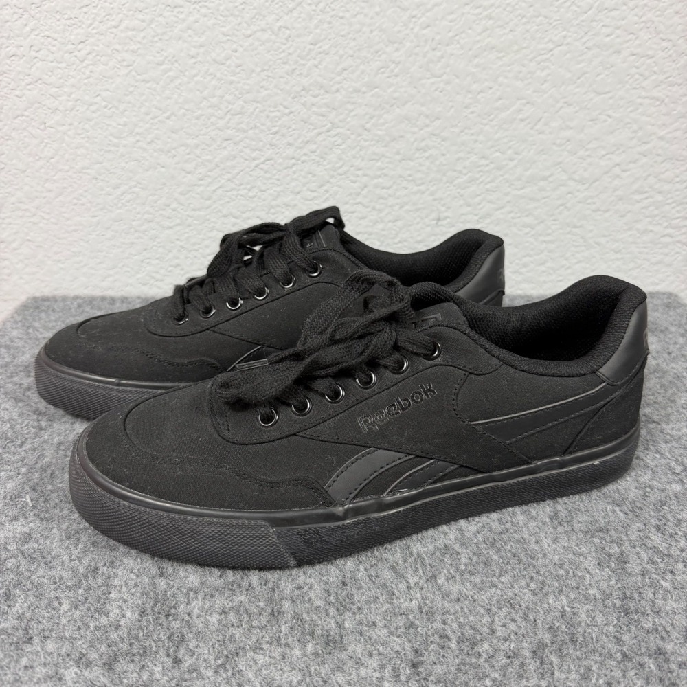 Reebok Club MEMT Skate Shoes Mens Size 10 Medium Black Canvas Textile NWOT